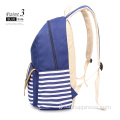 Σχολική τσάντα ομφαλό μπλε vintage βαμβάκι καμβά σακίδιο